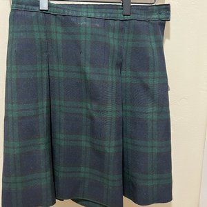 Stitched-Down Kick Pleat Skirt